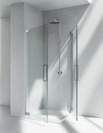 Hinged Door Frameless Glass Shower Cubicle